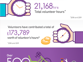 Volunteer infographic for social media